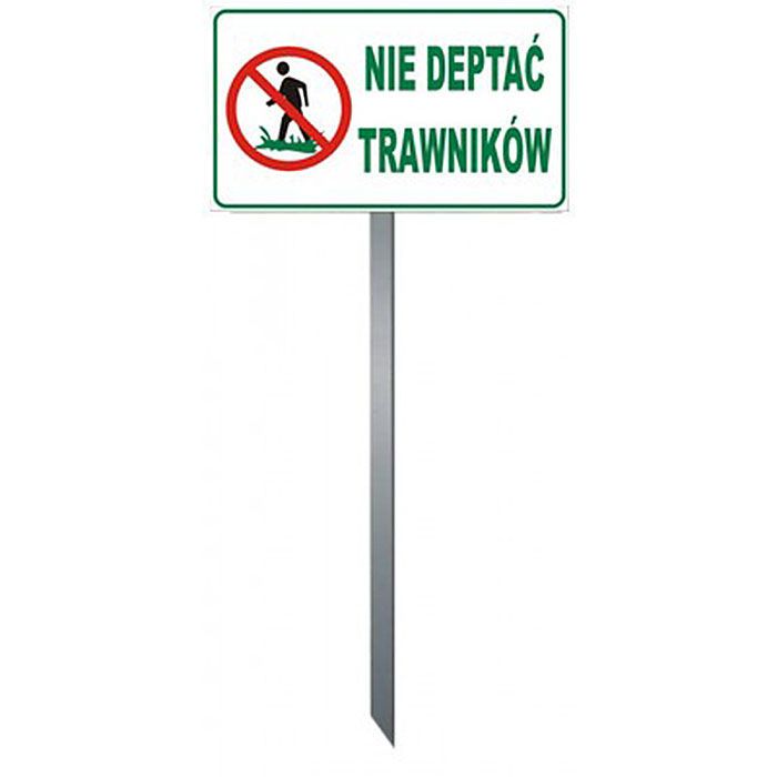 tabliczka nie depta trawnikaw