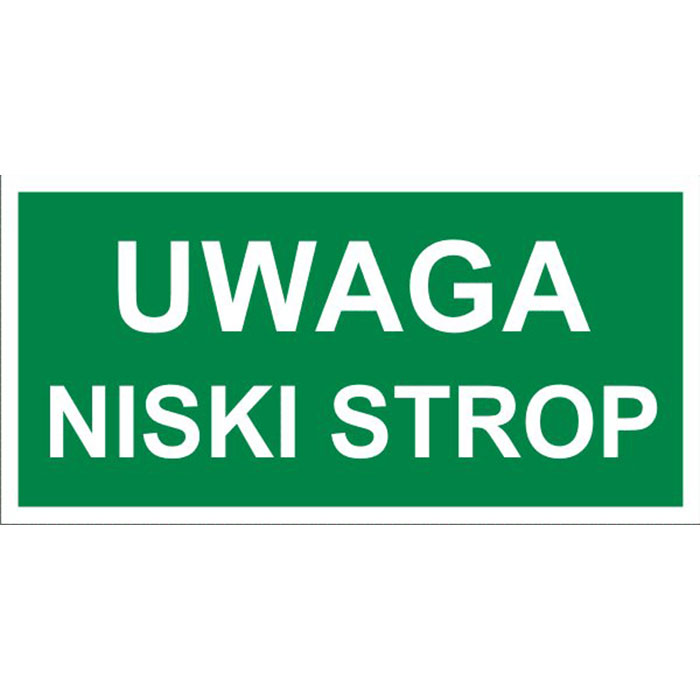 Uwaga niski strop