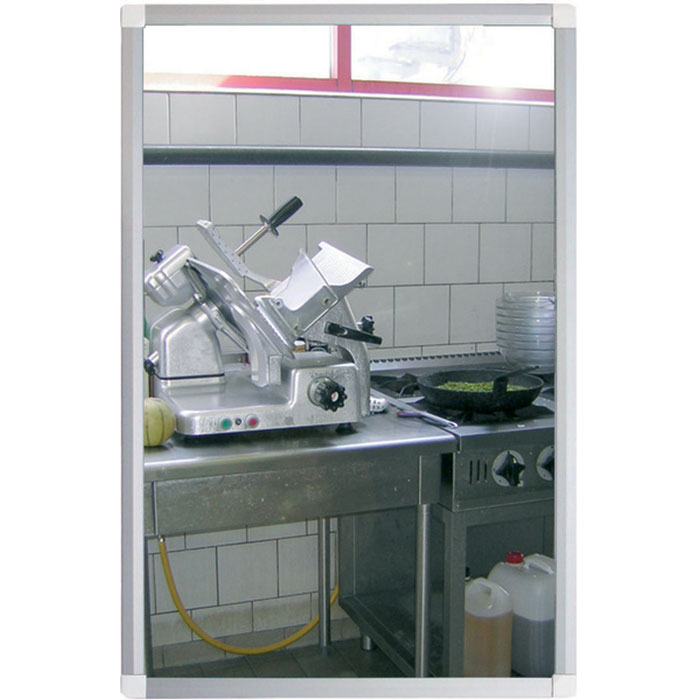 Lustro płaskie nierozpryskowe z ramą PMMA