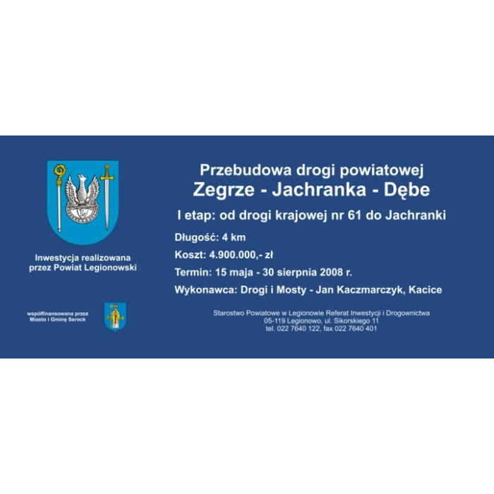 Tablica informacyjna drogowa